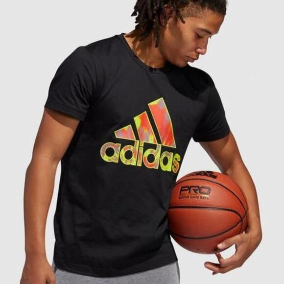 Adidas Performance Summer Badge of Sport (BOS) 100% cotton Men's 2XL T-shirt NWT - Picture 1 of 6